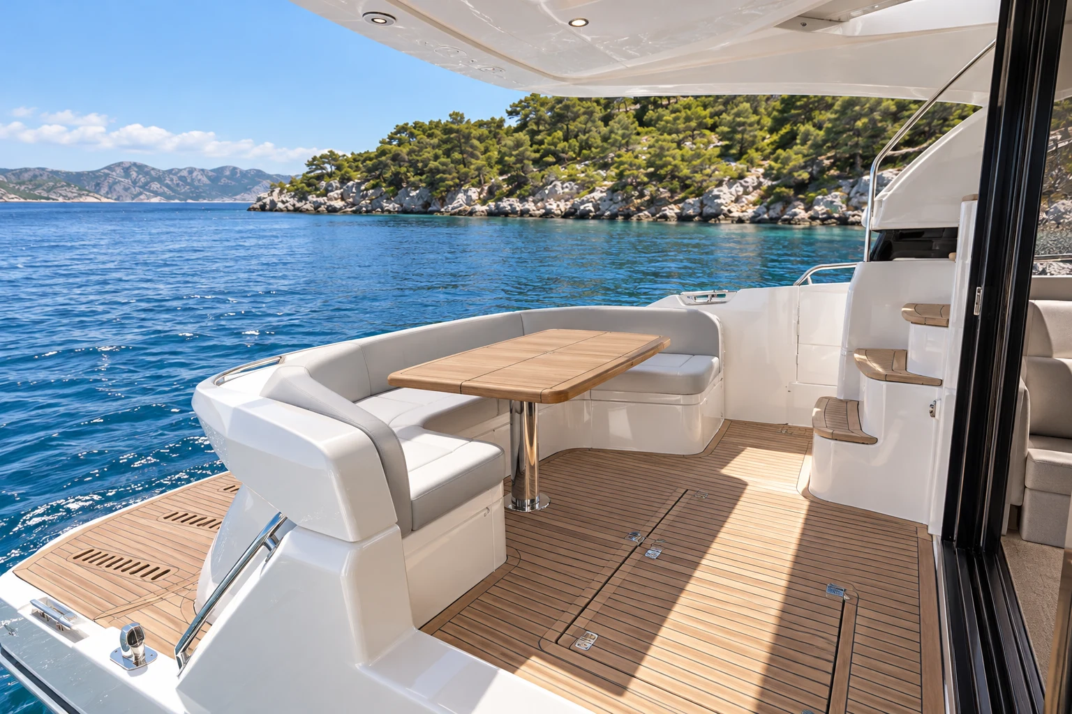 Princess F45 — Aft cockpit, ACI Marina Split